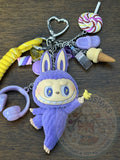 Yoga Labubu Keychain